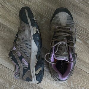 Hi-Tec Women's Brown and Purple Hiking Boots